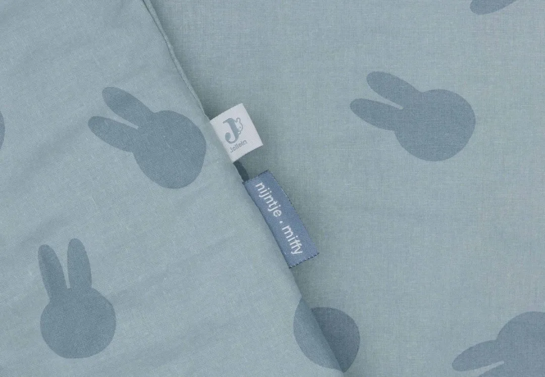 Jollein x Nijntje Dekbedovertrek 100x140cm - Ledikant - Miffy Shadow Sea Green