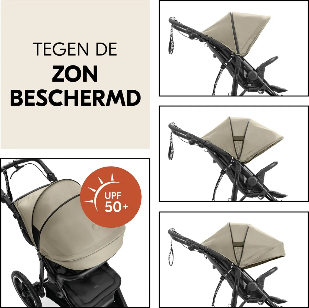 Hauck Runner 3 Buggy - XL-luchtwielen - Vering - Olive