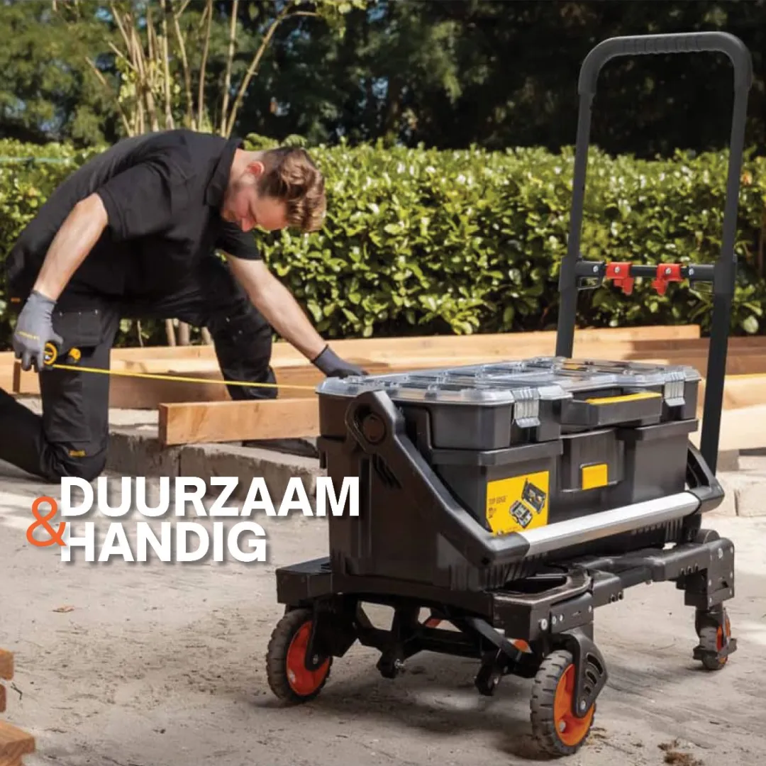 BLACK+DECKER 2-in-1 Steekwagen & Plateauwagen - 55KG/120KG - Zwart