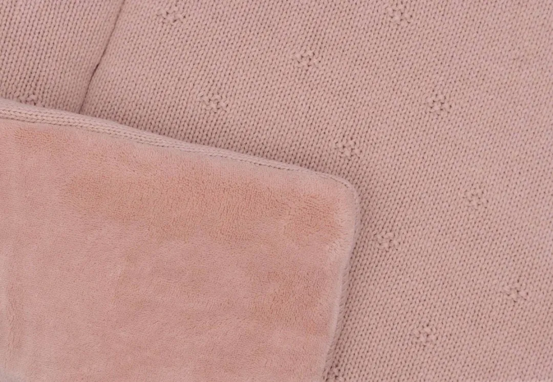 Jollein - Boxkleed 75x95cm - Speelkleed Baby - Cosy Knit Wild Rose