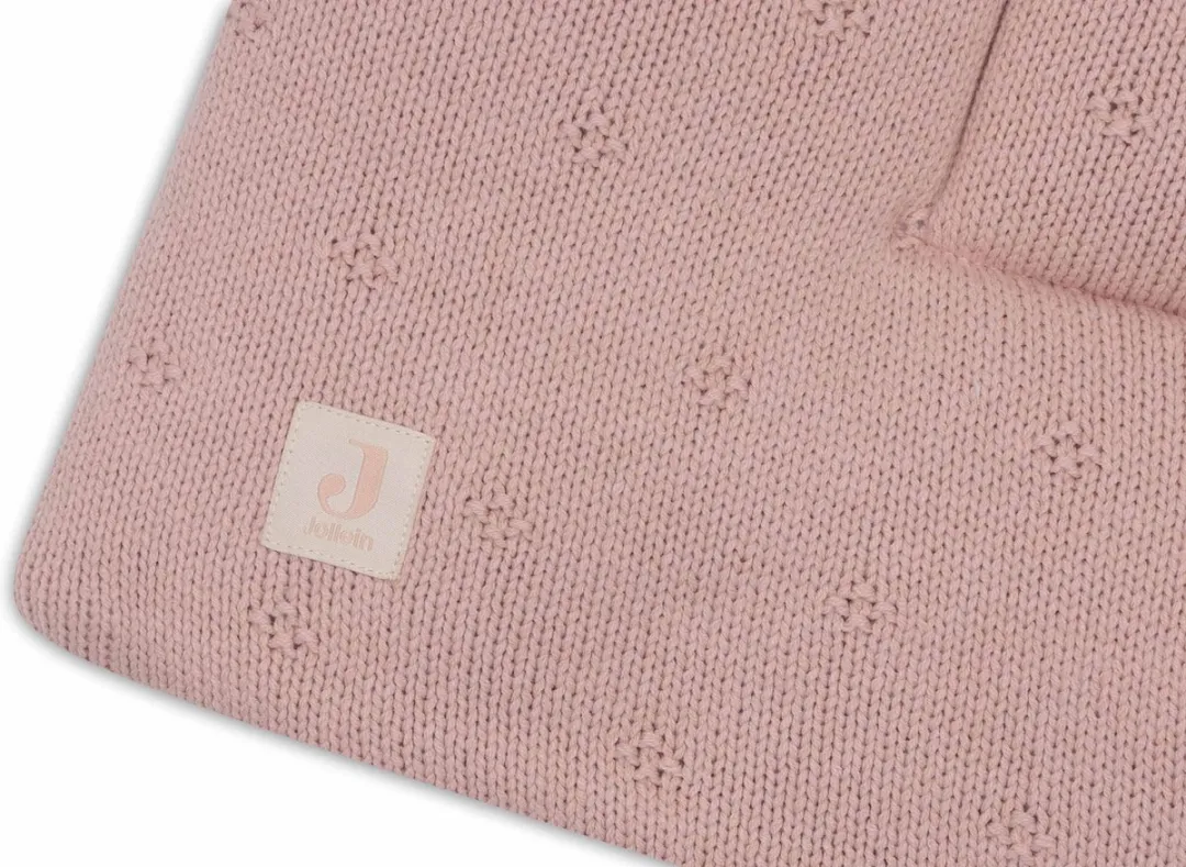 Jollein - Boxkleed 75x95cm - Speelkleed Baby - Cosy Knit Wild Rose