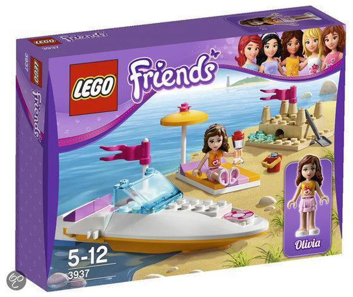 LEGO Friends Olivia's Speedboot 3937 - 61 Stukken