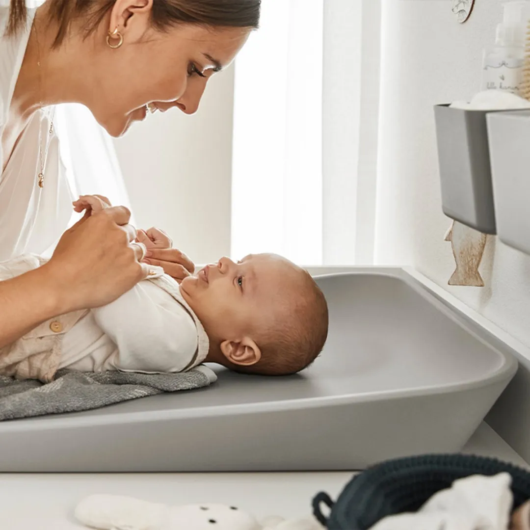 Leander Matty Aankleedkussen - Pearl Grey