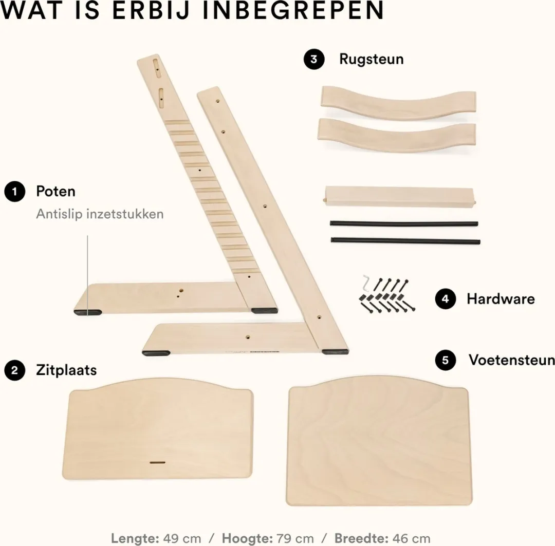 Stokke Tripp Trapp Kinderstoel - Zwart