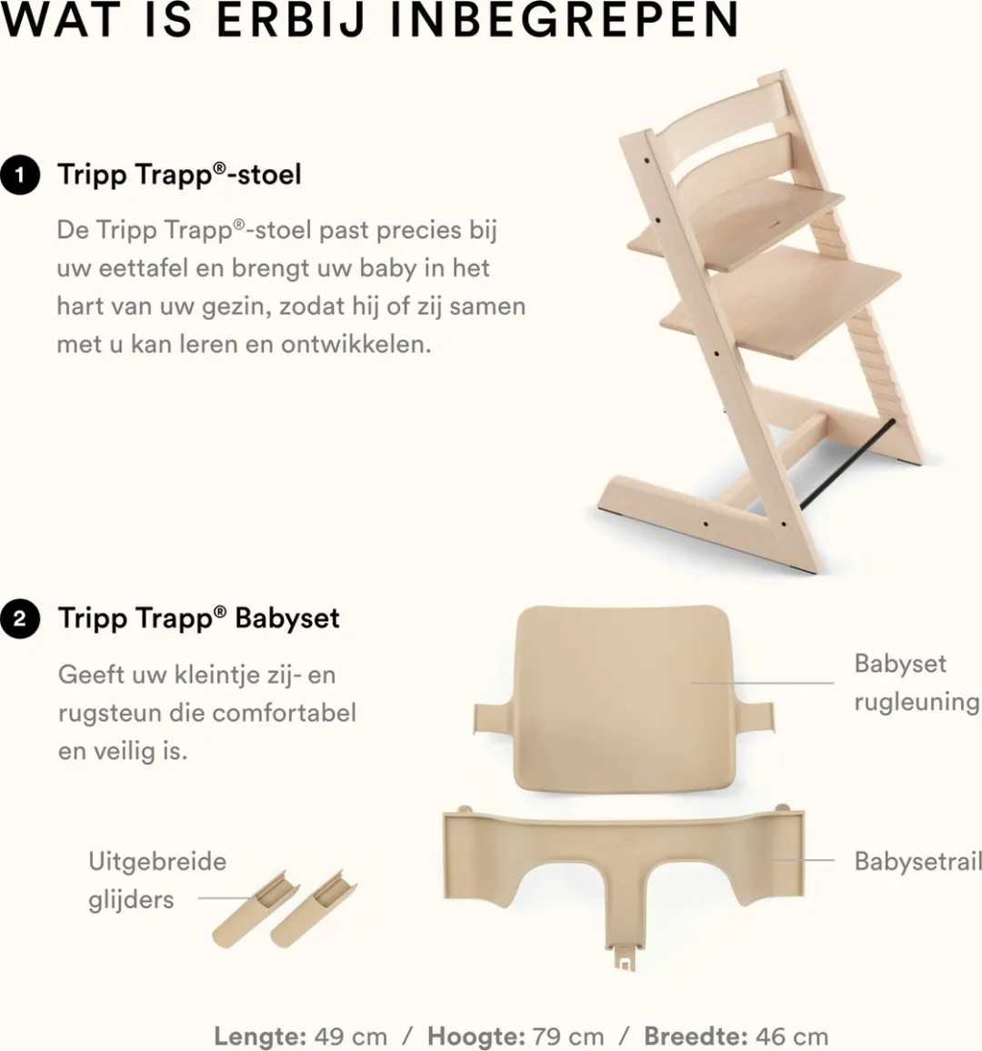 Stokke Tripp Trapp Kinderstoel Black - Babyset2