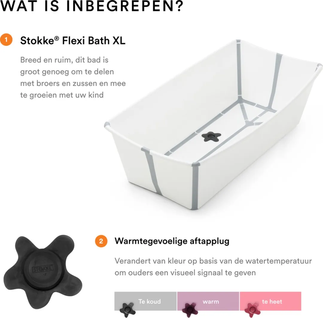 Stokke Flexi Bath X-Large Babybadje - Wit