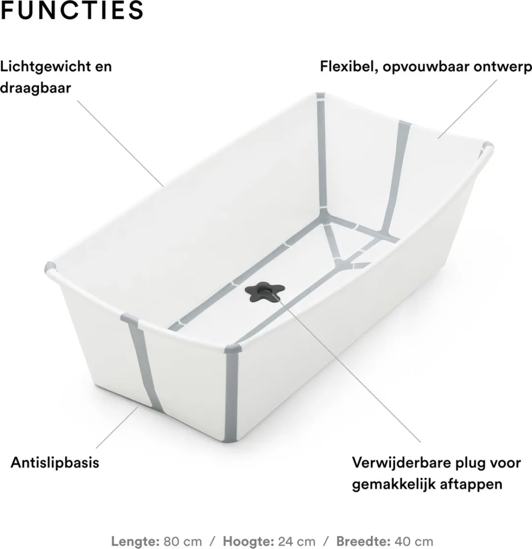Stokke Flexi Bath X-Large Babybadje - Wit