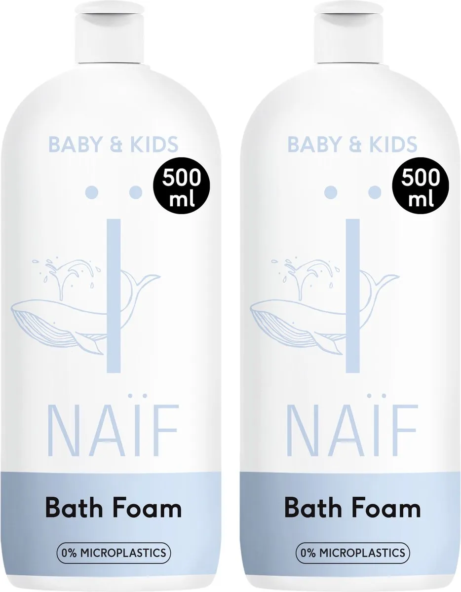 Naïf Verzorgend Badschuim Voordeelset 2x500ml