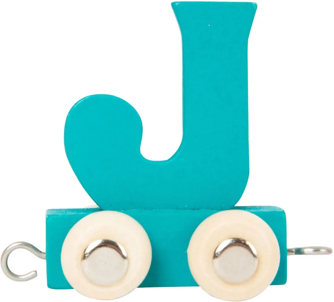 Small Foot Houten Lettertrein Blauw