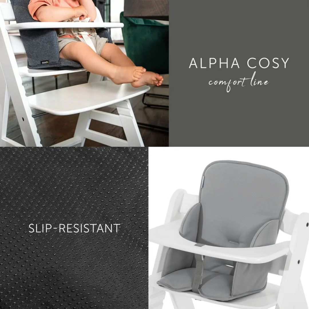 Hauck Alpha Cosy Comfort Stoelverkleiner - Kinderstoel - Grey - afbeelding 5 van 6