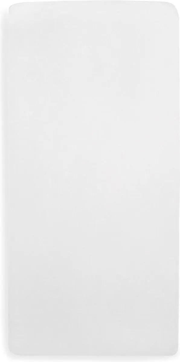 Jollein Baby Hoeslaken Ledikant 70x140cm - Wit Katoen