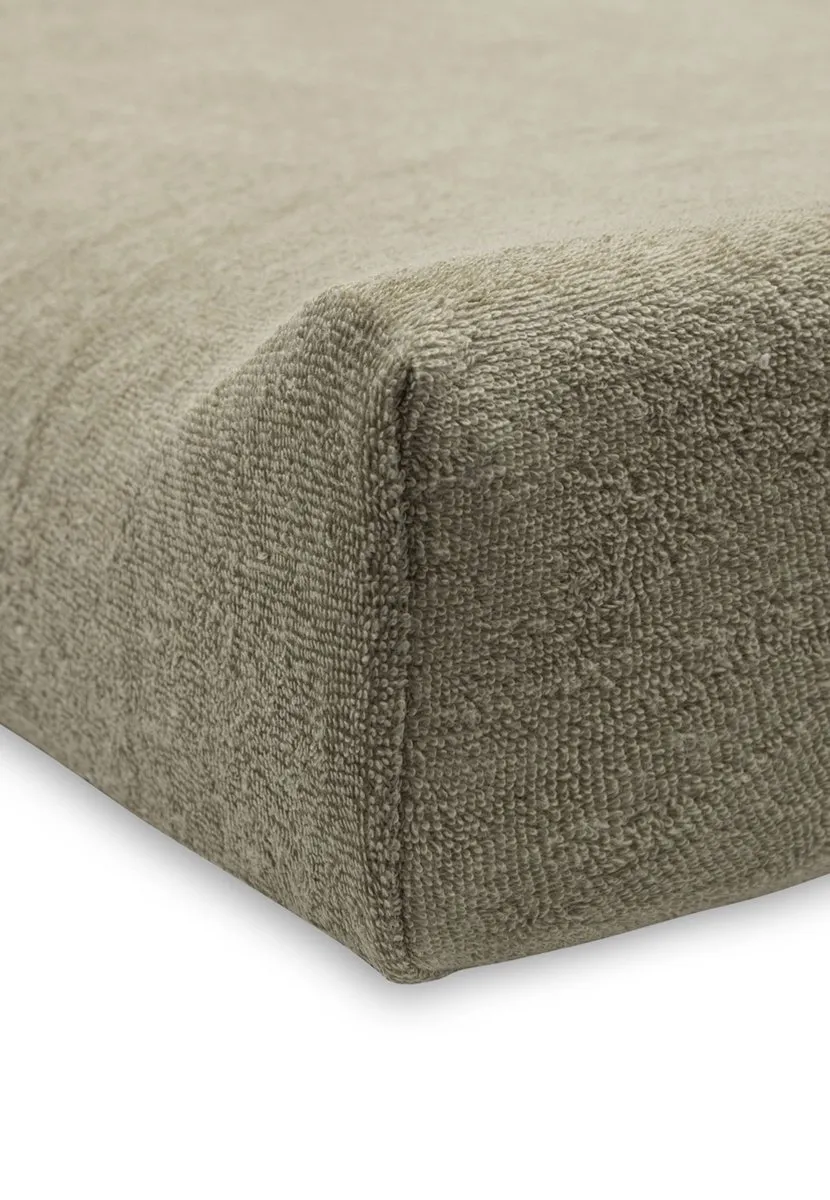 Jollein Aankleedkussenhoes Badstof 50x70cm - 2 Stuks - Olive Green