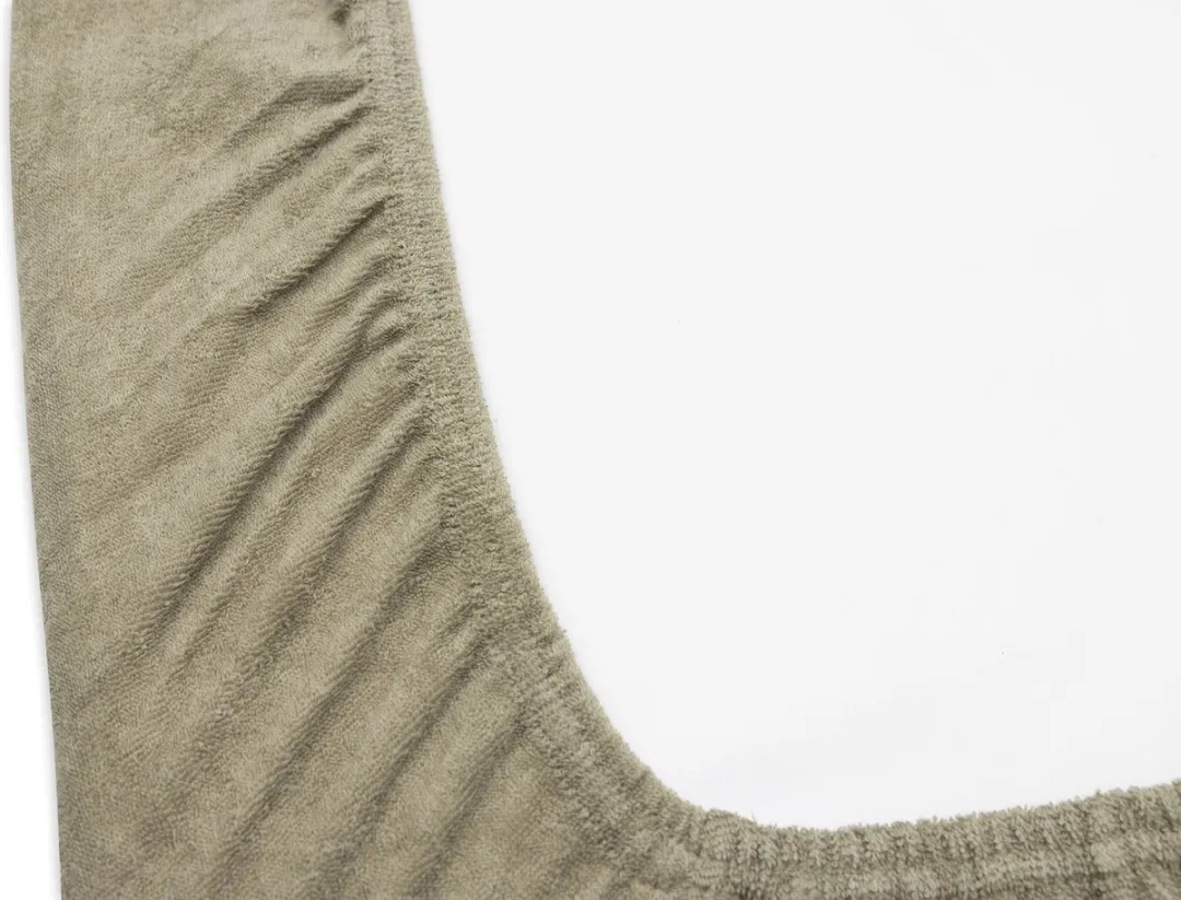 Jollein Aankleedkussenhoes Badstof 50x70cm - 2 Stuks - Olive Green