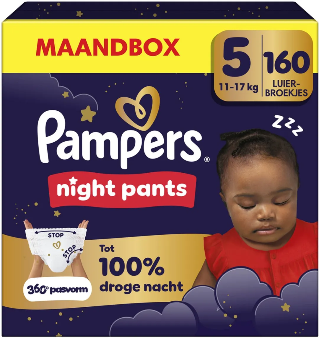Pampers Night Pants Maat 5 - 160 Stuks