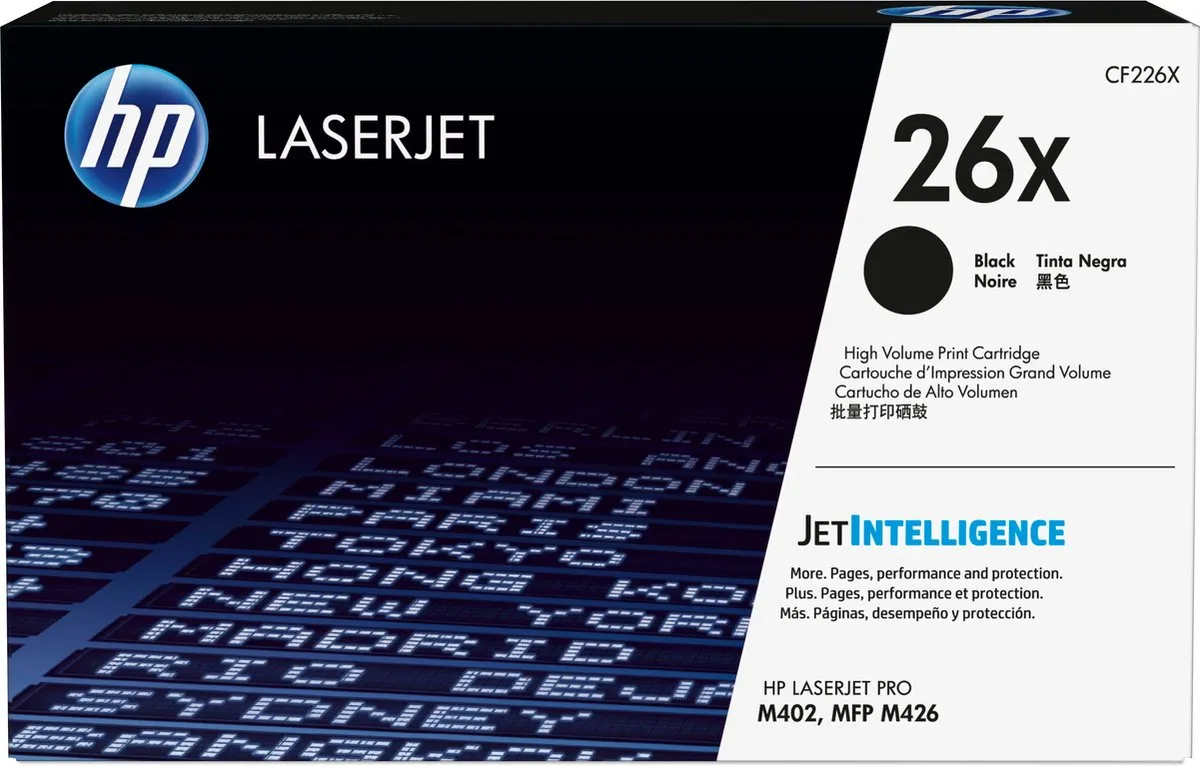 HP 26XD CF226XD Toner - 2x Zwart