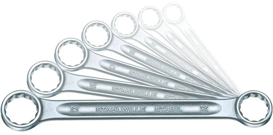 Stahlwille 96410503 Dubbele Ringsleutelset 8-22mm