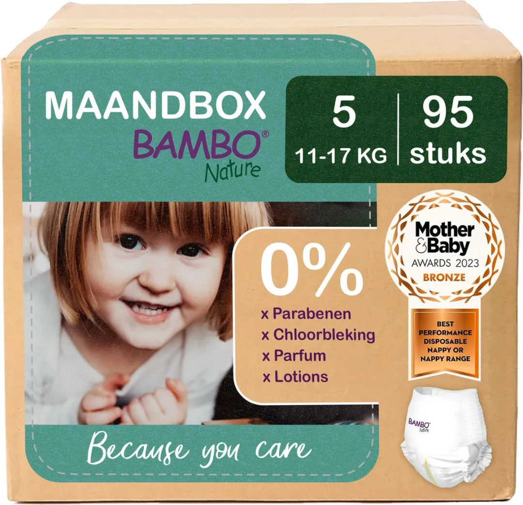 BAMBO Nature Luierbroekjes Maat 5 95 Stuks