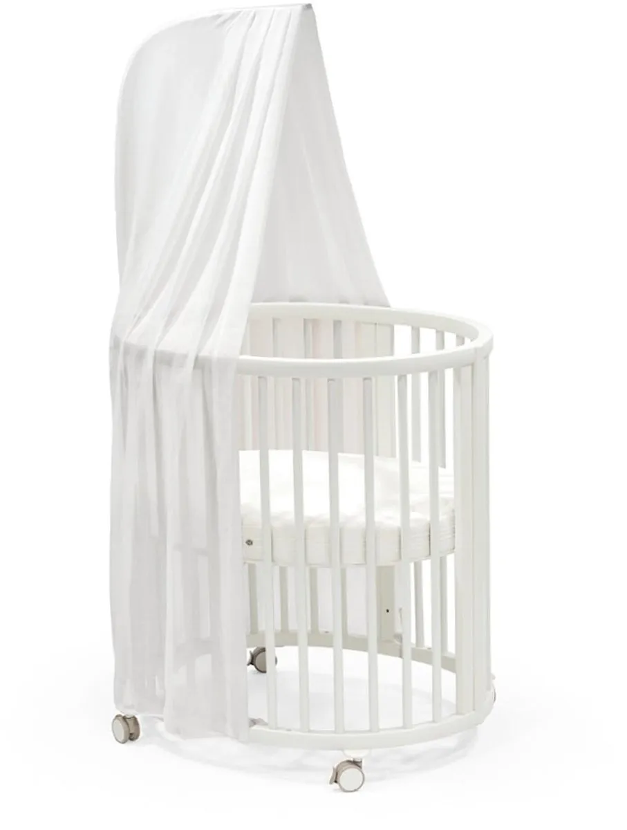 Stokke Sleepi Mini Ovale Wieg - Wit - 0-6 maanden