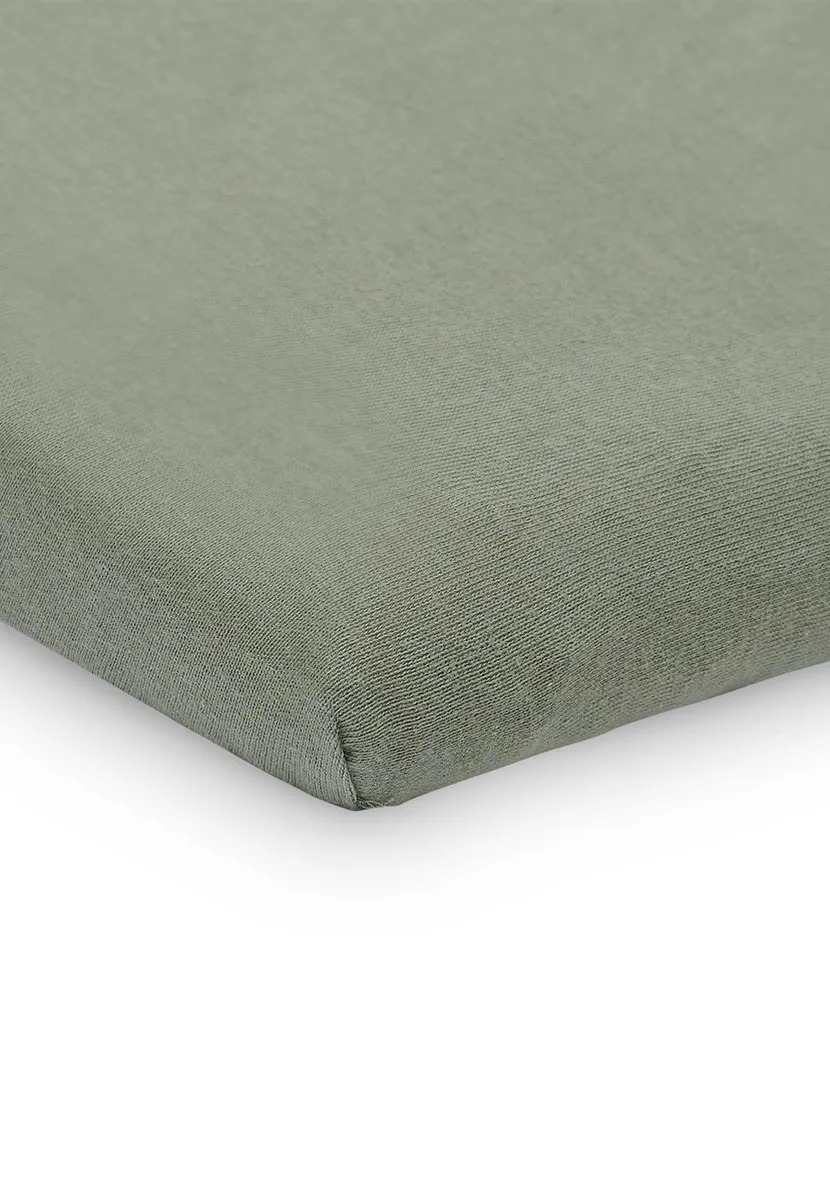 Jollein Baby Hoeslaken Boxmatras Jersey Ash Green 75x95cm