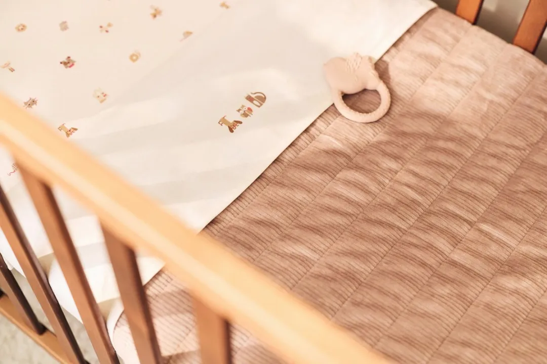 Jollein Baby Deken Wieg Velvet Rib 75x100cm - Milky Coffee