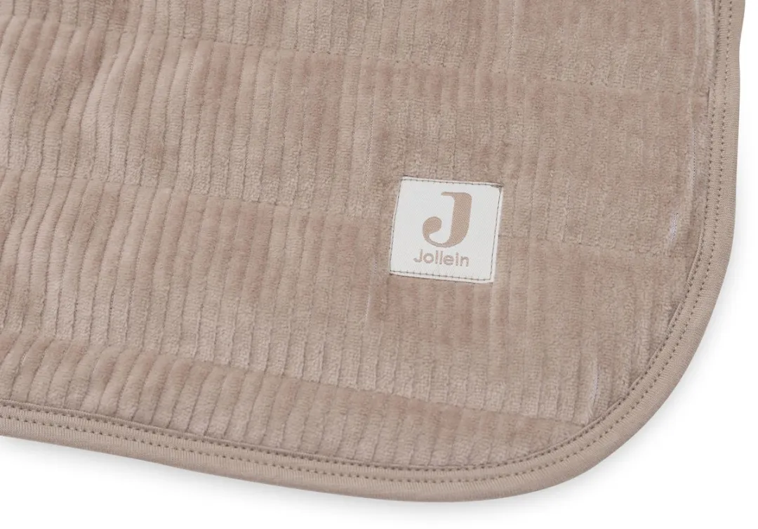 Jollein Baby Deken Wieg Velvet Rib 75x100cm - Milky Coffee