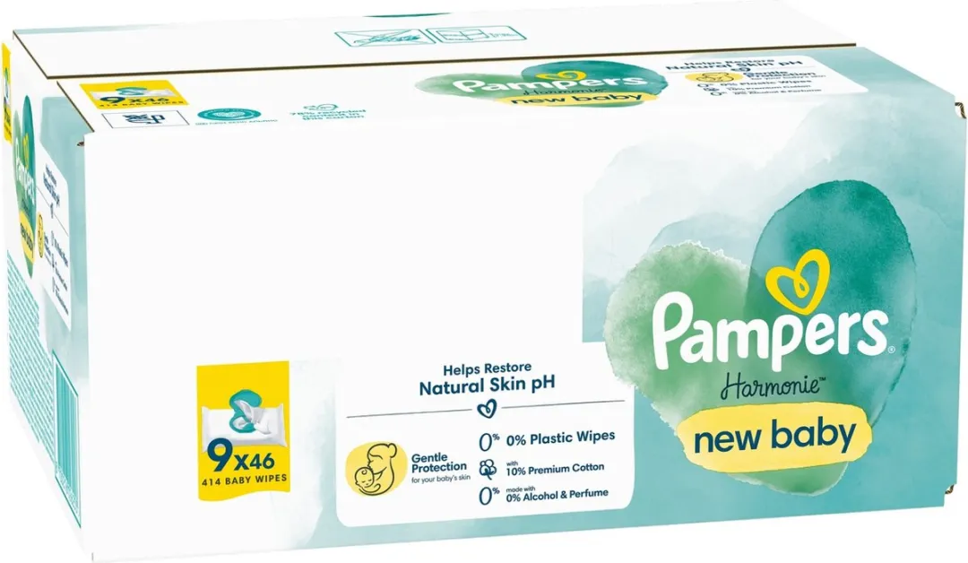 Pampers Harmonie New Baby Billendoekjes - 414 Stuks (9x46)