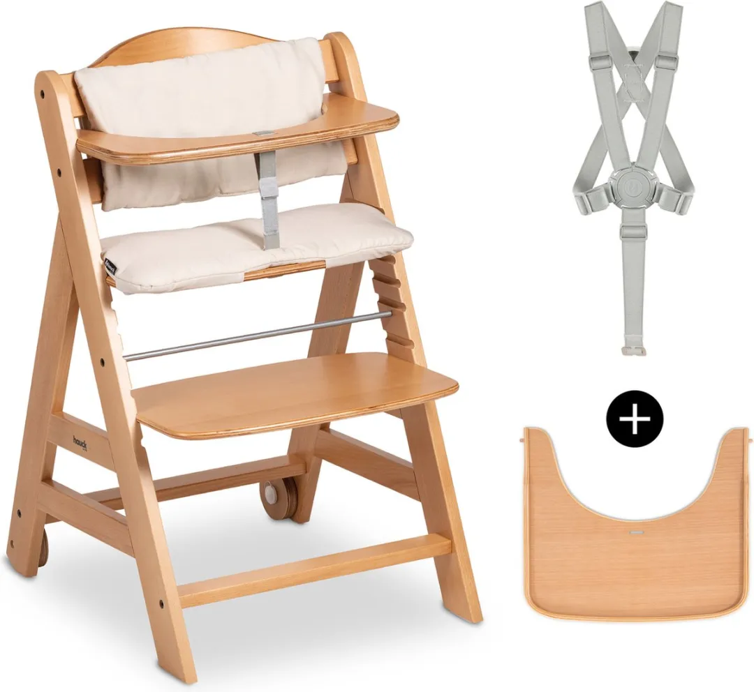 Hauck Beta+ Kinderstoel - Natural - FSC Gecertificeerd
