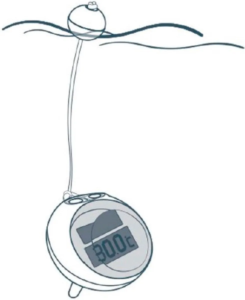 Kokido Revolution Digitale Zwembadthermometer - Rood/Grijs