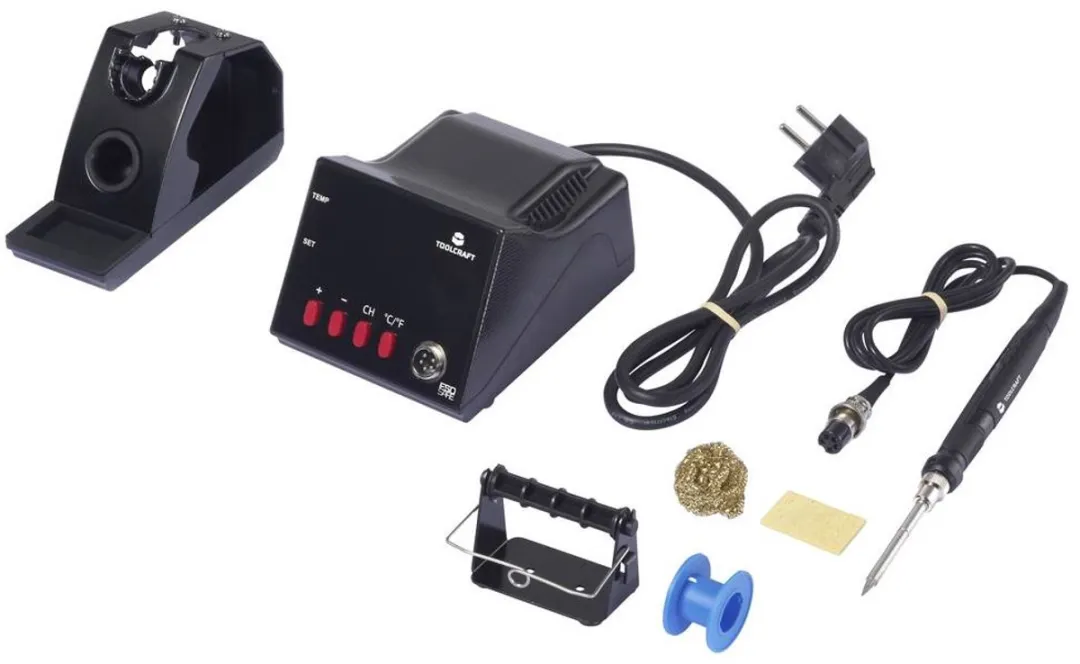 TOOLCRAFT TO-8962 ESD Digitaal Soldeerstation 70W - Zwart