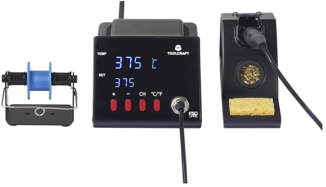 TOOLCRAFT TO-8962 ESD Digitaal Soldeerstation 70W - Zwart
