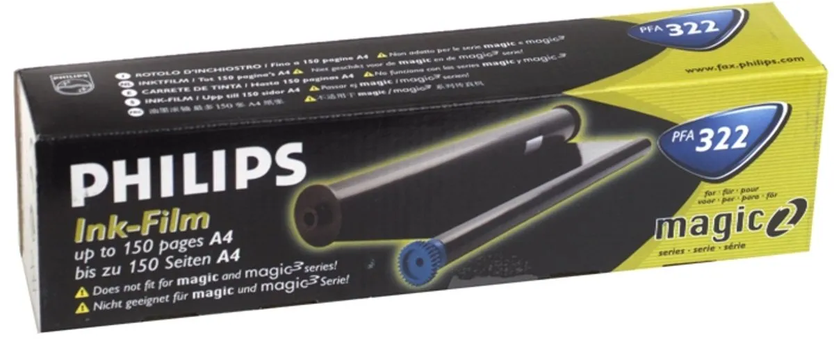 Philips PFA322 Faxlint - 150 Vel - Zwart
