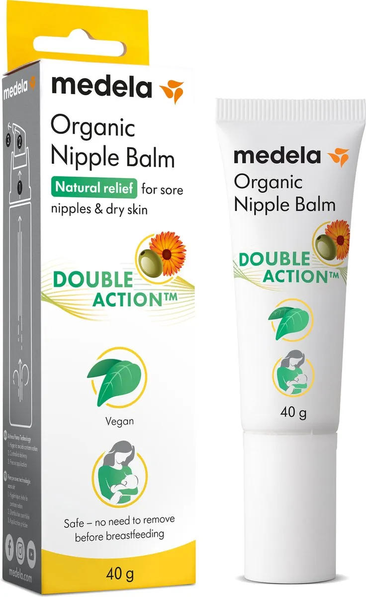 Medela Organic Biologische Tepelzalf - vegan tepelverzorging - 100% natuurlijk - 40g - biologisch