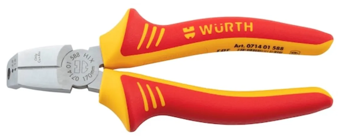 Würth VDE Installatietang IEC 60900 - Geel/Rood/Zilver