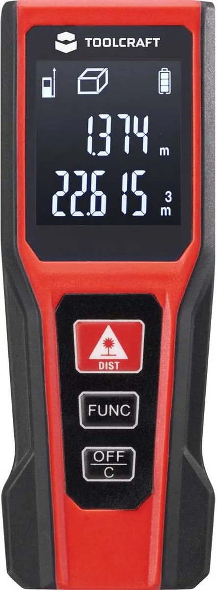 TOOLCRAFT Laserafstandsmeter 20m - afbeelding 6 van 6