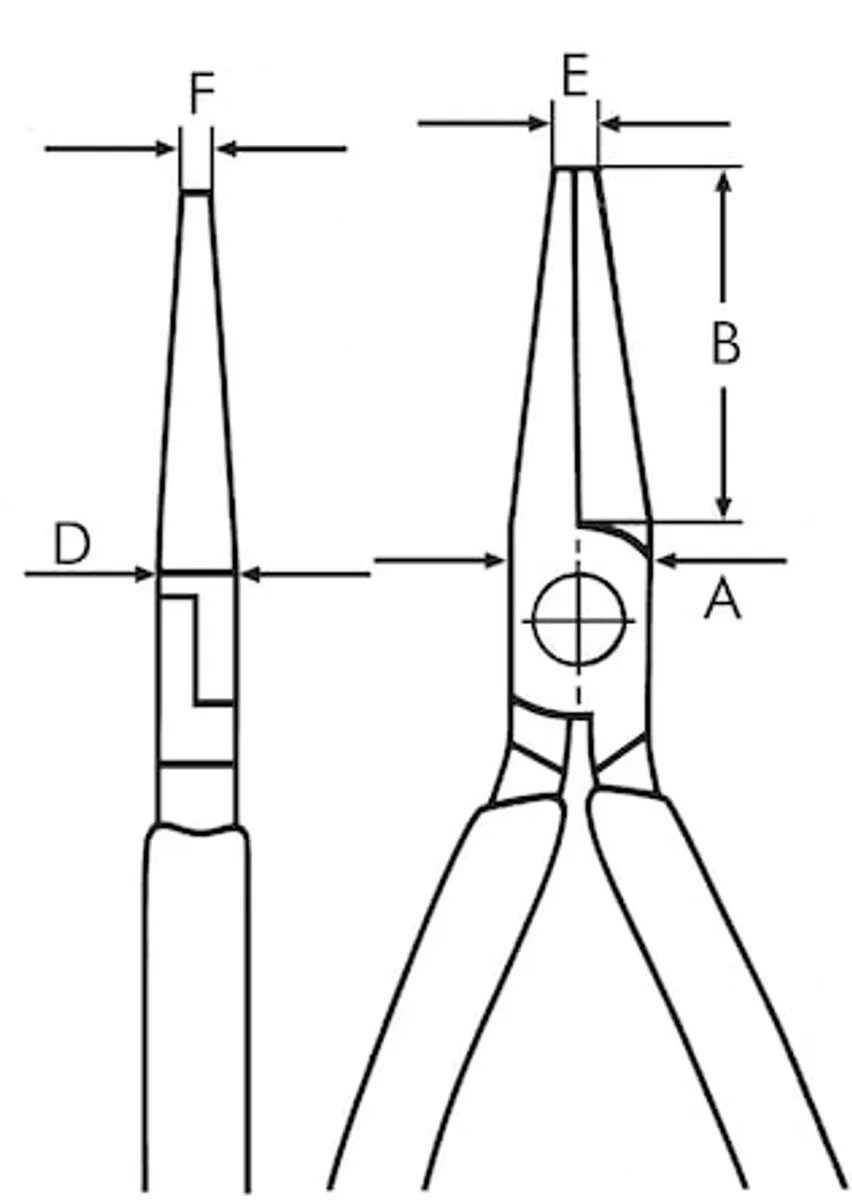 Würth Rondbektang Elektronica - Rood/Zilver