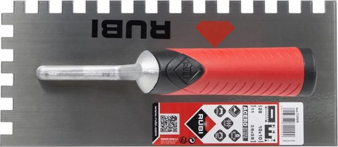 Rubi Flex Lijmspaan 10x10x280mm - Grijs/Rood
