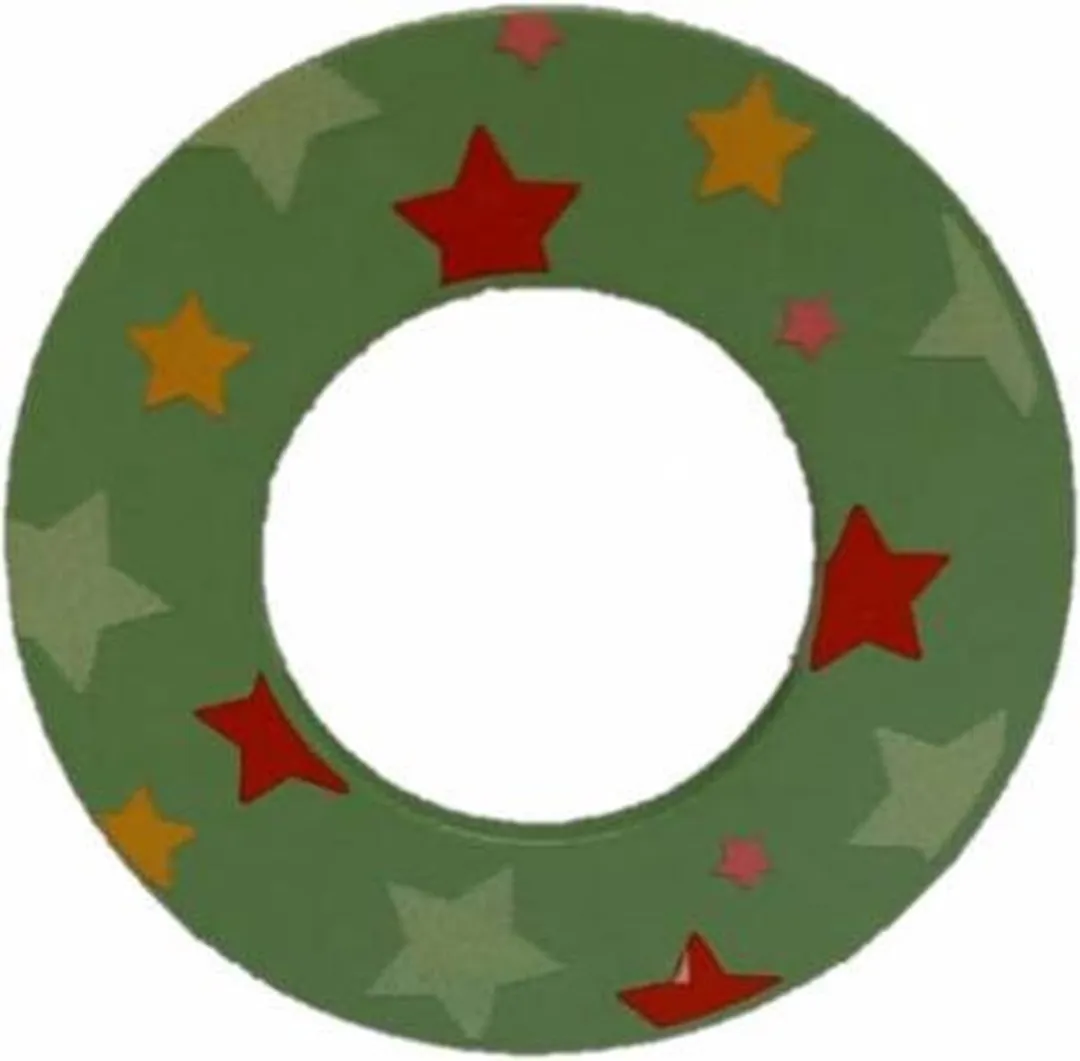 BIGJIGS Decoratieletter O Hout 7cm Groen
