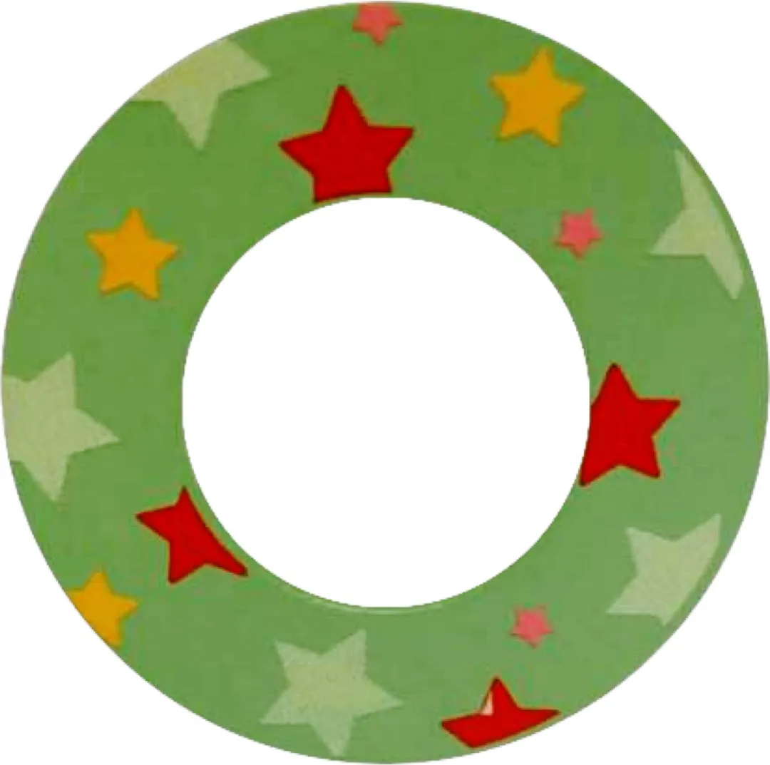 BIGJIGS Decoratieletter O Hout 7cm Groen