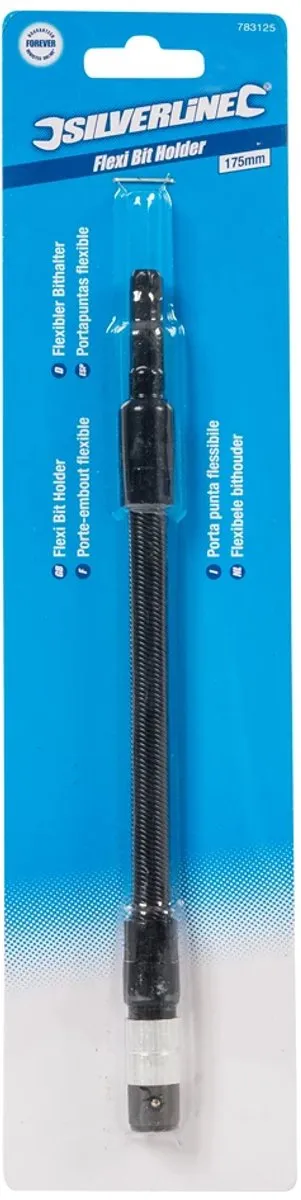 Silverline 580448 Bithouder 190mm - 1/4" - Flexibel
