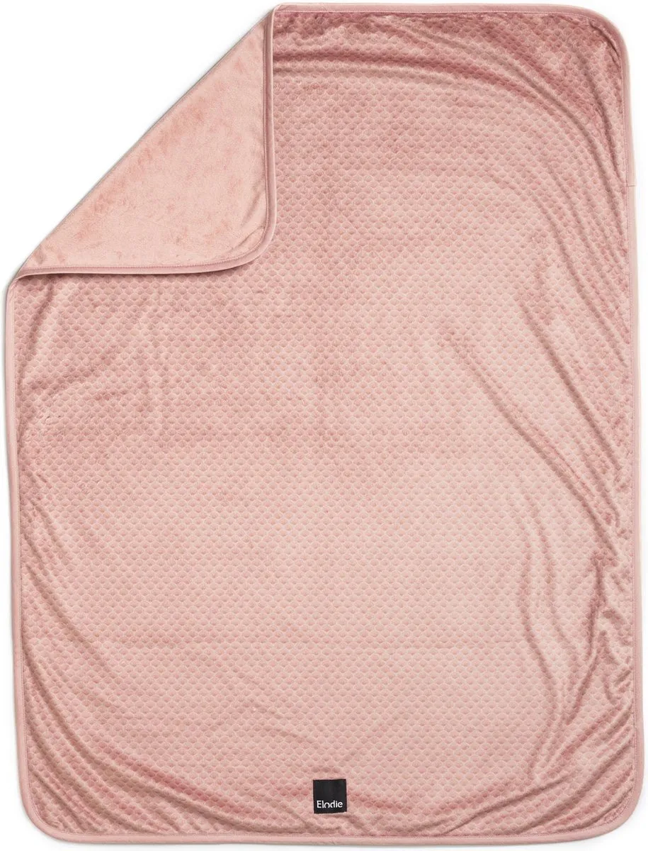 Elodie Pearl Velvet Babydeken 75x100cm - Roze
