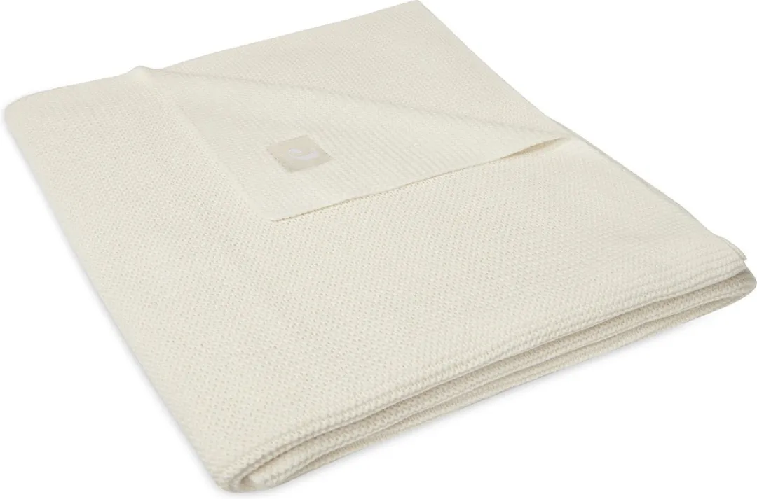 Jollein Deken Ledikant Basic Knit 100x150cm - Ivory