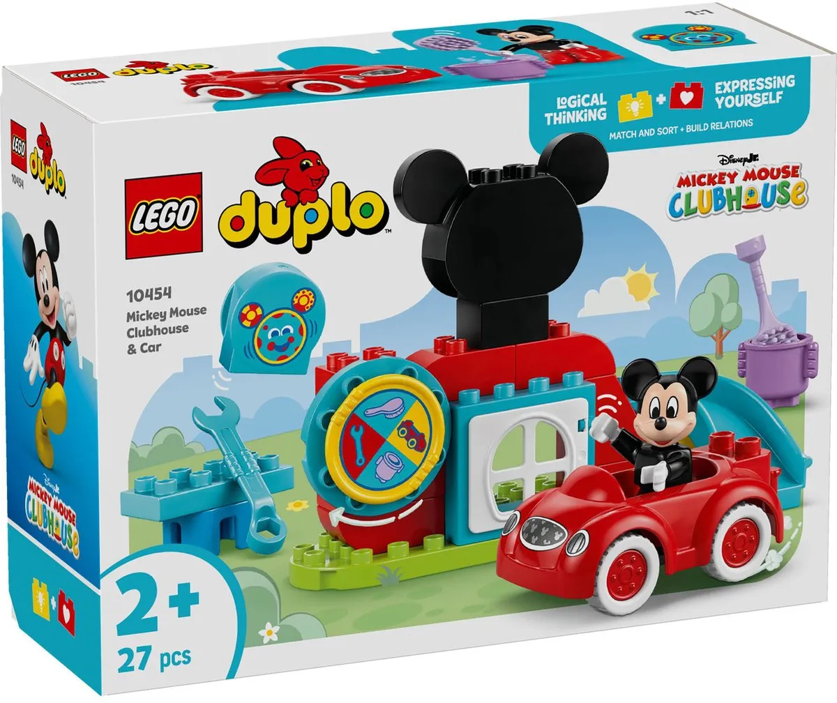 LEGO DUPLO Disney Mickey Mouse Clubhuis en Auto 10454
