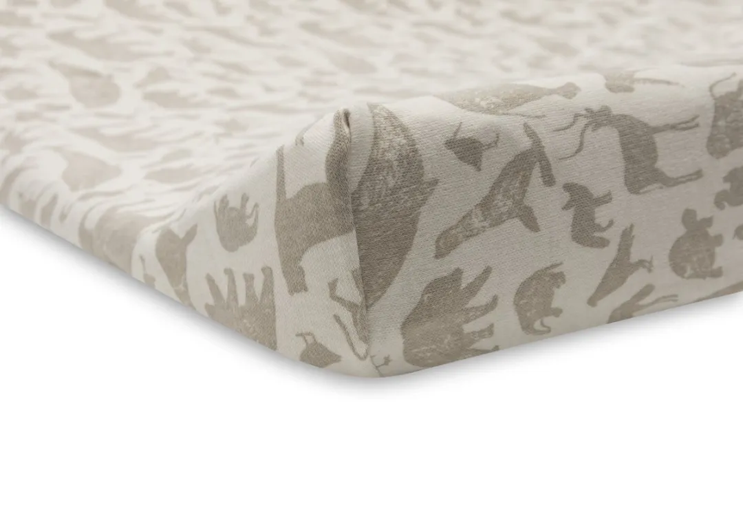 Jollein Aankleedkussenhoes Jersey 50x70cm Animals - Nougat