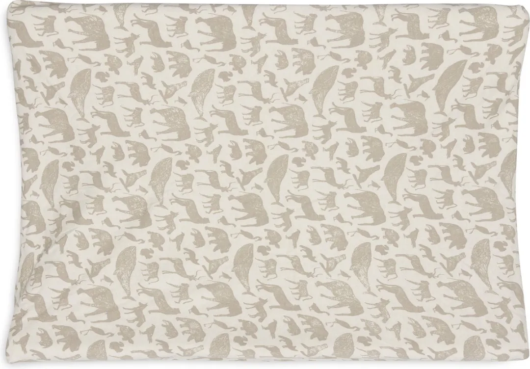 Jollein Aankleedkussenhoes Jersey 50x70cm Animals - Nougat