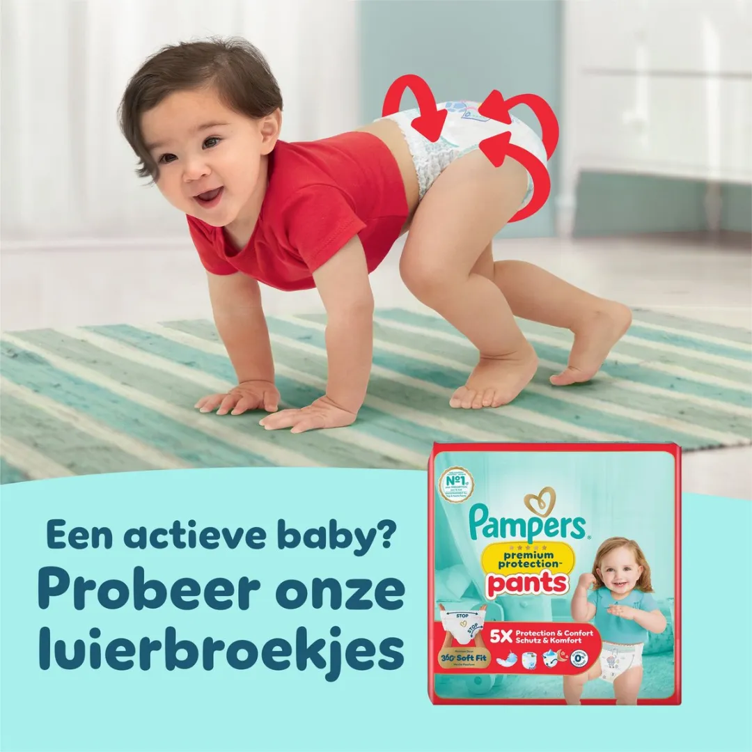 Pampers Premium Protection Maat 4+ - 186 Luiers