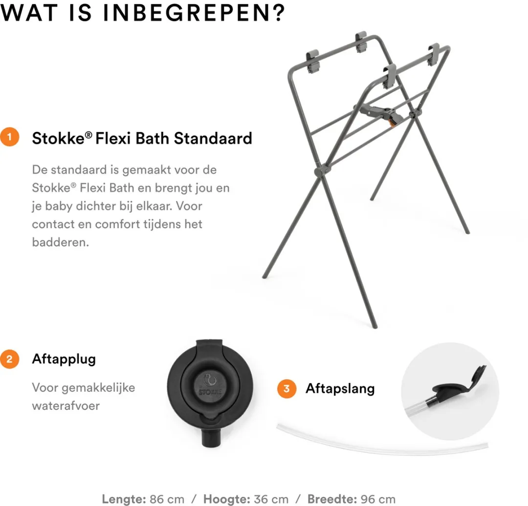 Stokke Flexi Bath Standaard - Grijs