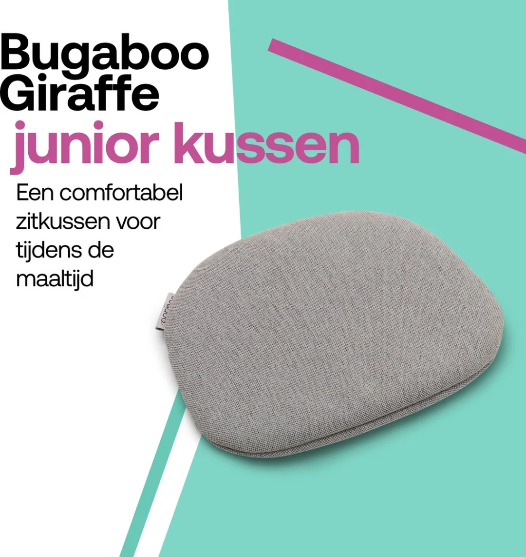 Bugaboo Giraffe Junior kussen voor de Bugaboo Giraffe kinderstoel, Wit