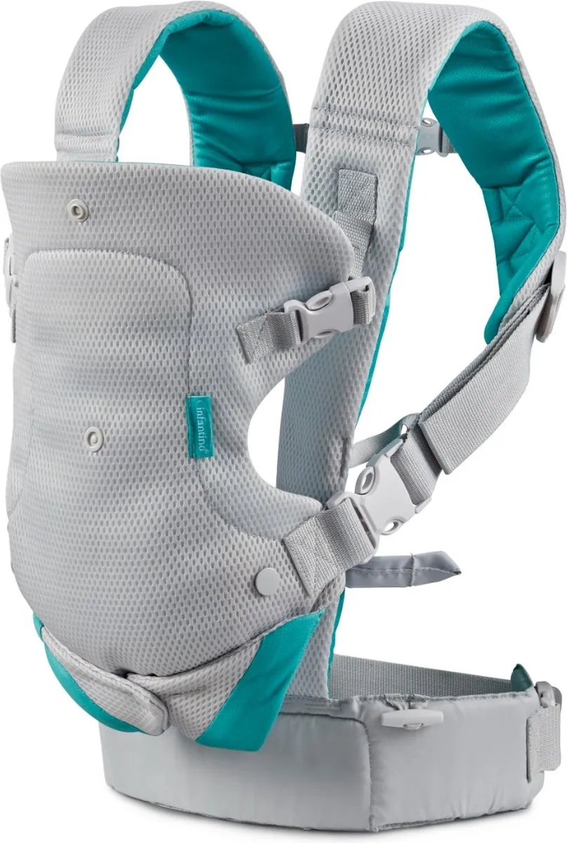 Infantino Flip Light & Airy 4-in-1 Draagzak BK-300079 - Grijs/Blauw
