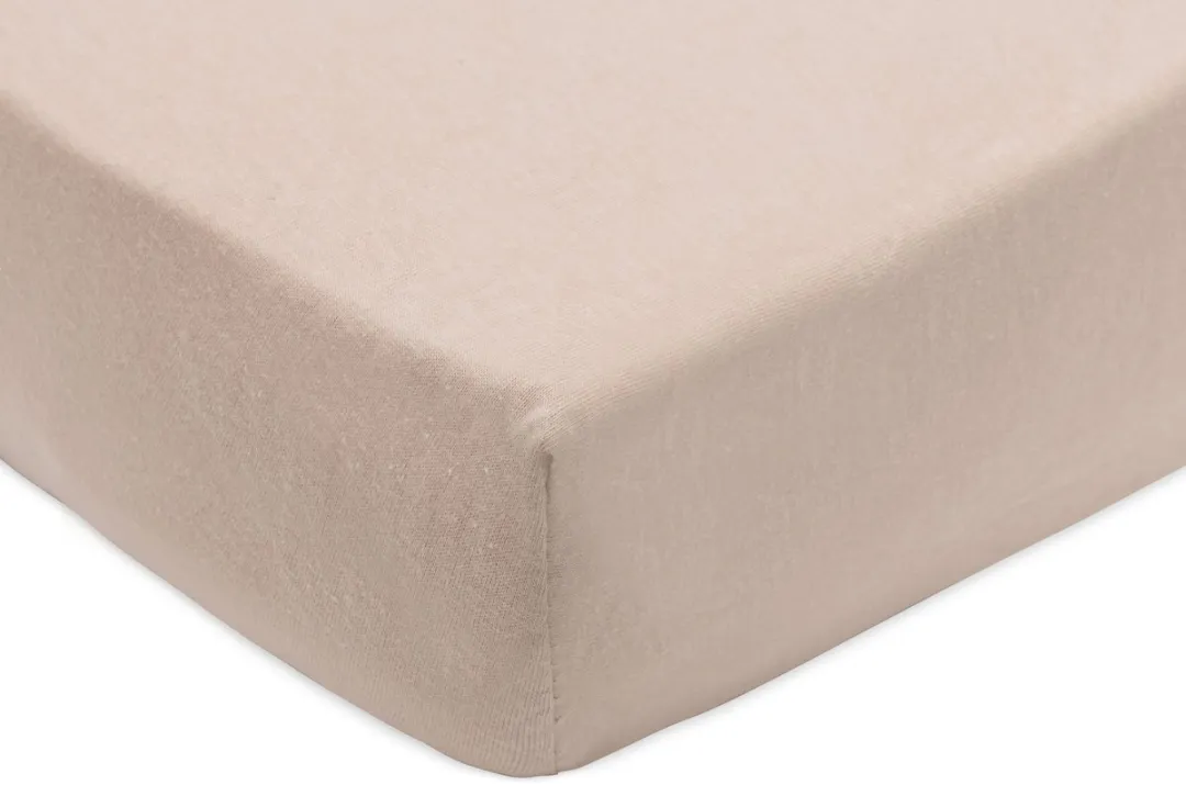 Jollein Baby Hoeslaken Jersey 70/75x140/150cm - 2 Stuks - Wild Rose/Biscuit