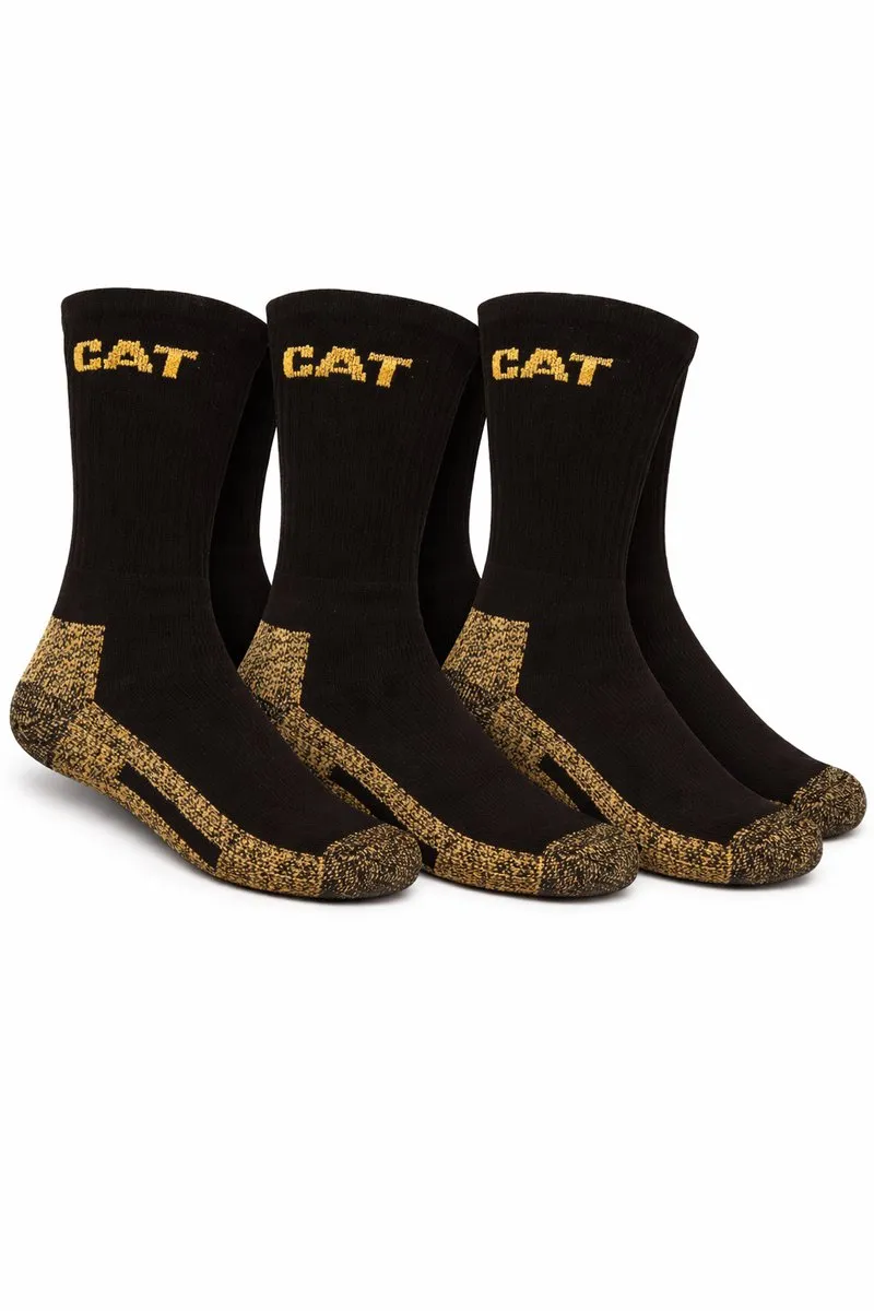 Caterpillar Essential Werksokken 3 Paar - Zwart